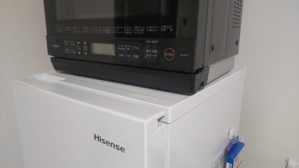 庫内と全体のサイズと設置スペースの確認