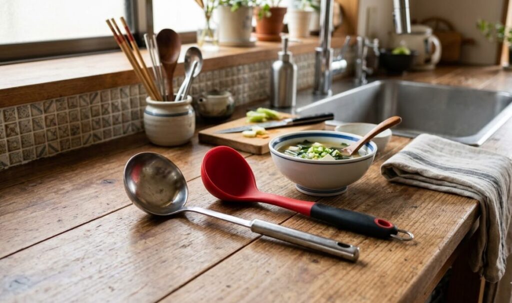 臭いを気にしたくないならステンレス製お玉が最適