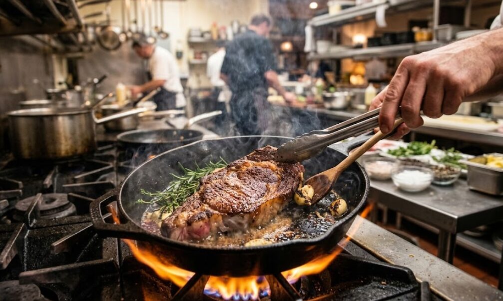 火力を活かしたステーキのレシピ