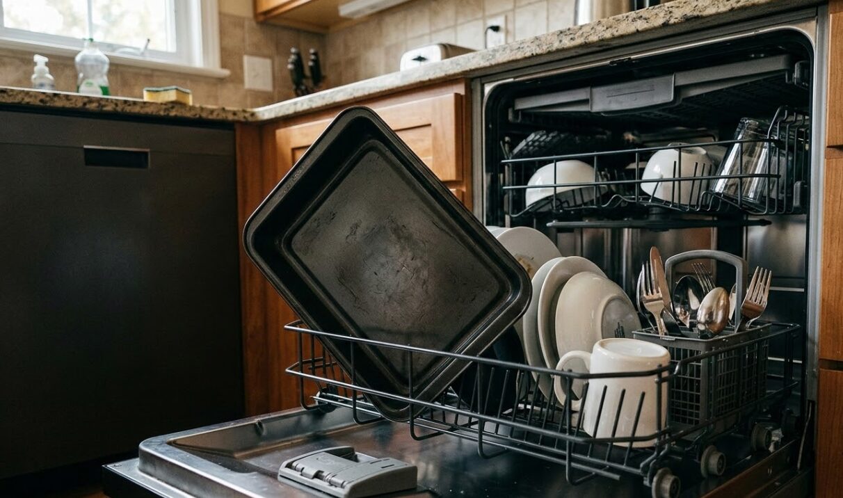 ヘルシオ角皿食洗機記事のアイキャッチ