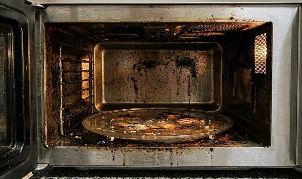 カバーに付着した焦げ付きの清掃方法