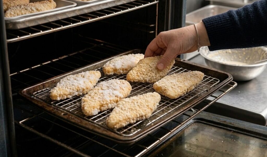 冷凍揚げ物をそのまま焼くにはどうすればいいか