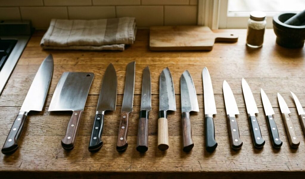 手に馴染む小さい三徳包丁の評価が高い