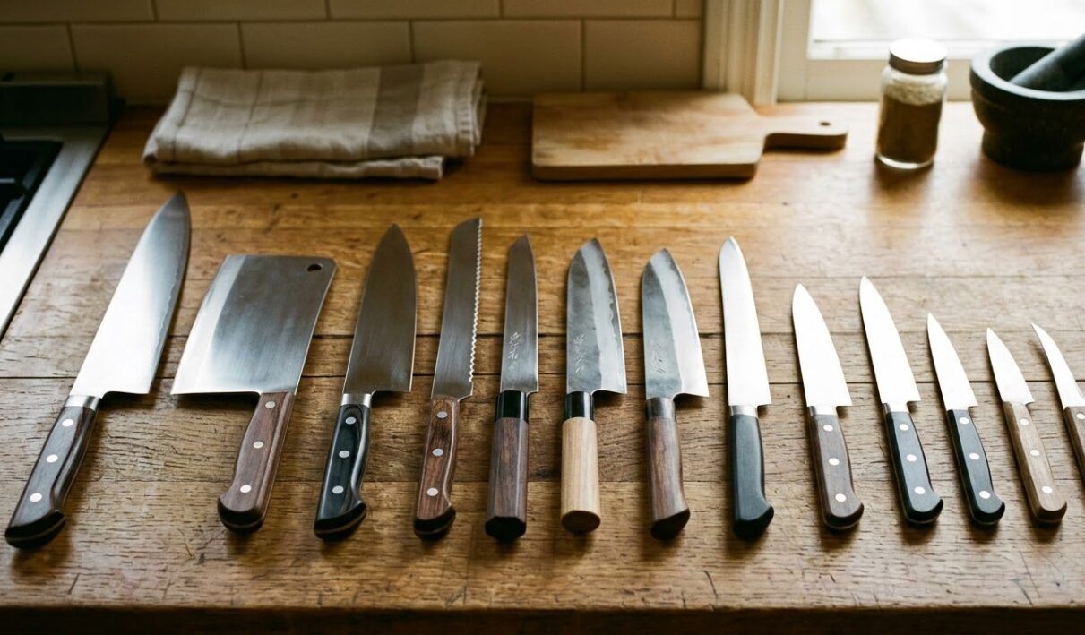 土井流の調理に欠かせない包丁