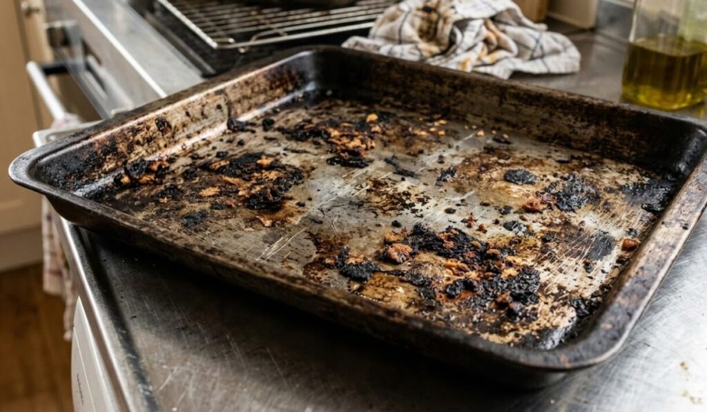 天板が焦げてしまった時の清掃方法