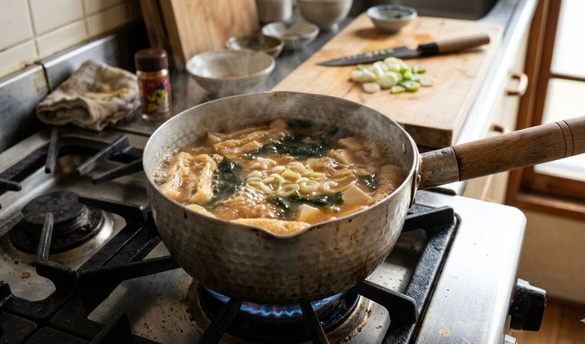 雪平鍋味噌汁入れっぱなし記事のアイキャッチ
