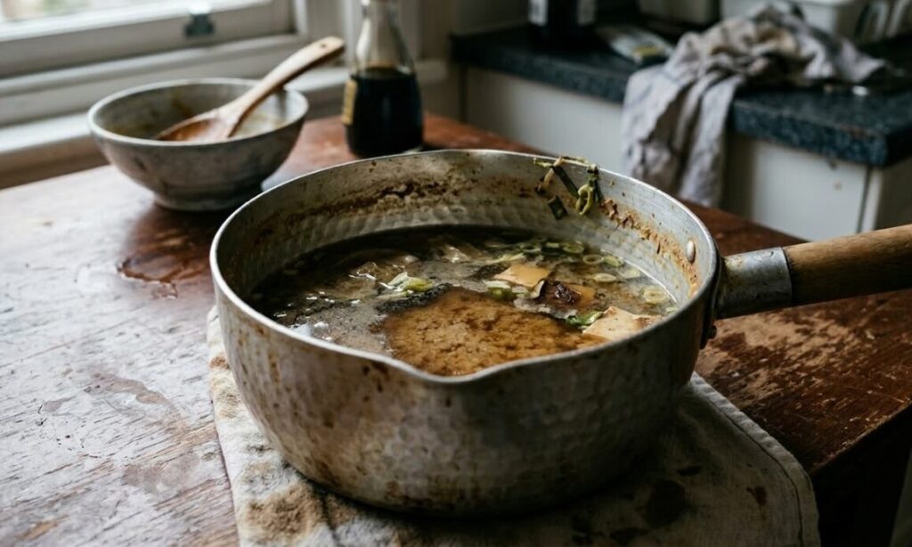 細菌が繁殖して味噌汁の味が落ちるリスク