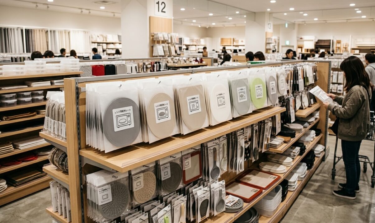 電子レンジの下に敷くシートニトリ記事のアイキャッチ